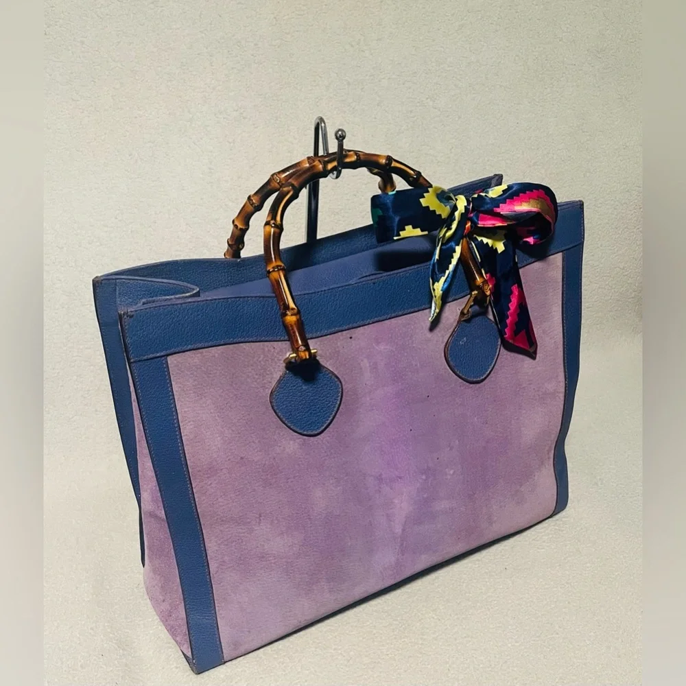 Gucci Diana Suede/Leather Handbag - Picture 2 of 14